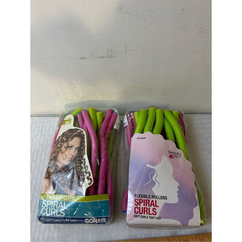 Conair/ beauty 360 flexible spiral curls rubber lot 36 pieces‎